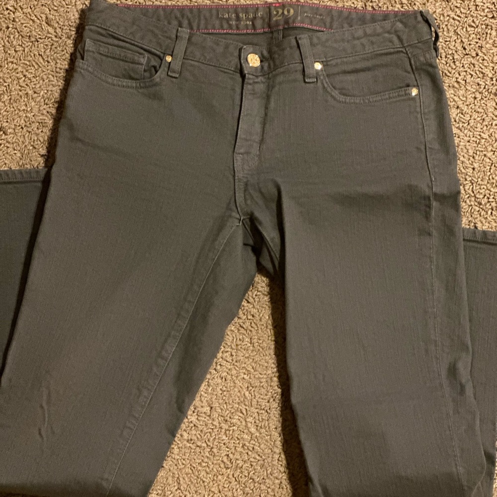 Kate Spade Broome Street gray skinny jeans - Picture 2 of 4